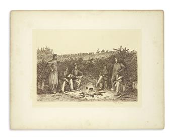 (PRINTS--CIVIL WAR.) Group of 4 Civil War prints.